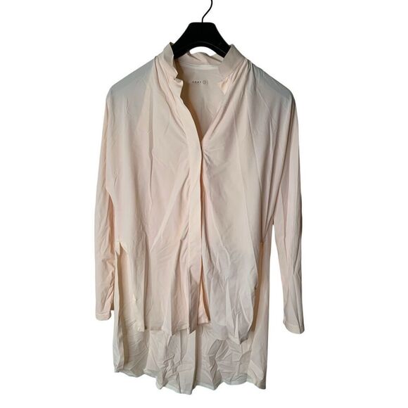 ADAY Something borrowed shirt blouse top pink women's size small - Picture 1 of 6